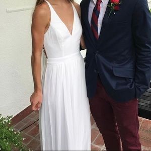 White formal gown